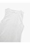Lined Cotton Embroidered Scallop Detailed Sleeveless Crew Neck Mini Dress - 6