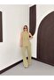 Double-Breasted Collar Gold Buttoned Vest and Trousers Set - 5