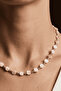 Women's Pink Beaded and Dorica Ball Necklace - 2