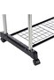 Double Pole Telescopic Clothes Hanger Rack, Black, - 8