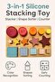 Montessori Silicone Stacking & Shape Sorting Set - 3