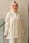 Single Sleeve Floral Accessory Pantsuit - 3