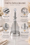 Silver Metal Stainless Flower Model Luxury Towel Napkin Holder Kitchen Serving Tray Dowry Tableware Organizer Zenith - 3