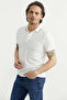 Regular Fit Polo Neck T-Shirt - White - 3