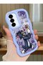 Samsung Galaxy A36 5g Compatible Shockproof Simple Blue Silicone Phone Case Tom and Jerry Pattern