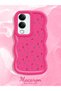 Vivo Y19 Compatible Shockproof Simple Red Silicone Phone Case Cover Flower Pattern - 2