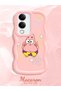 Vivo Y19S Gt 5g Compatible Shockproof Simple Pink Silicone Phone Case Spongebob Pattern - 2