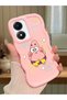 Vivo Y02S Compatible Shockproof Simple Pink Silicone Phone Case Spongebob Pattern