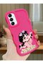 Samsung Galaxy A14 5g Compatible Shockproof Simple Red Silicone Phone Case Cute Girl Pattern