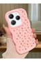 Infinix Hot 40 Pro Compatible Shockproof Simple Pink Silicone Phone Case Flower Pattern