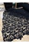Luxurious Black Guipure - Haute Couture Embroidered Lace Fabric (135 cm) - 3