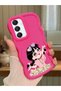 Samsung Galaxy A16 Compatible Shockproof Simple Red Silicone Phone Case Cute Girl Pattern