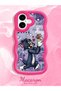 iPhone 16 Plus Compatible Shockproof Simple Red Silicone Phone Case Tom and Jerry Pattern - 2