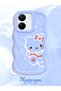 Vivo Y36 5g Compatible Shockproof Simple Blue Silicone Phone Case Hello Kitty Pattern - 2