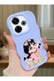 Redmi 13 Compatible Shockproof Simple Blue Silicone Phone Case Cute Girl Pattern