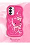 Samsung Galaxy A17 Compatible Shockproof Simple Red Silicone Phone Case Hello Kitty Pattern - 2