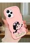Poco X5 Pro 5g Compatible Shockproof Simple Pink Silicone Phone Case Cute Girl Pattern
