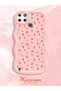 Realme C21Y Compatible Shockproof Simple Pink Silicone Phone Case Cover Flower Pattern - 2