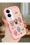 Vivo Y19S Gt 5g Compatible Shockproof Simple Pink Silicone Phone Case Labubu Pattern