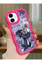 Samsung Galaxy A06 Compatible Shockproof Simple Red Silicone Phone Case Tom and Jerry Pattern