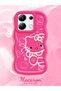 Redmi Note 13 4g Compatible Shockproof Simple Red Silicone Phone Case Hello Kitty Pattern - 2