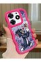 Tecno Spark 10 Pro Compatible Shockproof Simple Red Silicone Phone Case Tom and Jerry Pattern