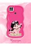 Redmi 9C Compatible Shockproof Simple Red Silicone Phone Case Cute Girl Pattern - 2