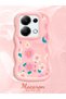 Poco M6 Pro 4g Compatible Shockproof Simple Pink Silicone Phone Case Cover Flower Pattern - 2