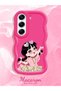 Case for Tecno Camon 40 Pro 5g Compatible Shockproof Simple Red Silicone Phone Cover Cute Girl Pattern - 2
