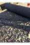 Luxurious Black Guipure - Haute Couture Embroidered Lace Fabric (135 cm)