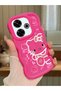 Redmi 13X Compatible Shockproof Simple Red Silicone Phone Case Hello Kitty Pattern