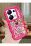Redmi Note 13 Pro 4g Compatible Shockproof Simple Red Silicone Phone Case Labubu Pattern