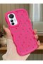 Mi 12 Lite Compatible Shockproof Simple Red Silicone Phone Case Cover Flower Pattern
