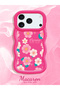 iPhone 17/18 Pro Compatible Shockproof Simple Red Silicone Phone Case Flower Pattern - 2