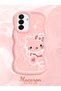 Samsung Galaxy A17 Compatible Shockproof Simple Pink Silicone Phone Case Hello Kitty Pattern - 2