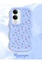 Vivo Y19S Compatible Shockproof Simple Blue Silicone Phone Case Cover Flower Pattern - 2