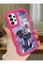 Samsung Galaxy A23 Compatible Shockproof Simple Red Silicone Phone Case Tom and Jerry Pattern