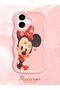 iPhone 16 Compatible Shockproof Simple Pink Silicone Phone Case Minnie Pattern - 2