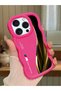 iPhone 14 Pro Max Compatible Shockproof Simple Red Silicone Phone Case Bmw Pattern
