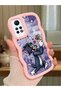 Redmi Note 12 Pro 4g Compatible Shockproof Simple Pink Silicone Phone Case Tom and Jerry Pattern