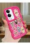 Vivo Y19S Gt 5g Compatible Anti-Knock Simple Red Silicone Phone Case Labubu Pattern
