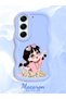 For Tecno Camon 40 Compatible Shockproof Simple Blue Silicone Phone Case Cute Girl Pattern - 2