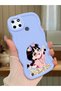 Realme C21Y Compatible Shockproof Simple Blue Silicone Phone Case Cute Girl Pattern