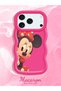 iPhone 17/18 Pro Compatible Shockproof Simple Red Silicone Phone Case Minnie Pattern - 2