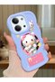 Redmi 15C 5g Compatible Shockproof Simple Blue Silicone Phone Case Hello Kitty Pattern