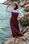 Long Strap Cotton Unlined Summer Dress - 7