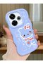 Redmi 13 4g Compatible Shockproof Simple Blue Silicone Phone Case Hello Kitty Pattern