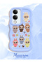 Vivo Y19E Compatible Shockproof Simple Blue Silicone Phone Case Labubu Pattern - 2