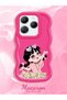For Infinix Hot 40 Compatible Shockproof Simple Red Silicone Phone Case Cute Girl Pattern - 2