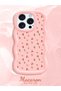 iPhone 15 Pro Max Compatible Shockproof Simple Pink Silicone Phone Case Flower Pattern - 2